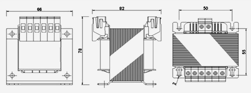 Трансформатор EI 66/36 схема размеры Трансформатор EI 66/36 схема размеры