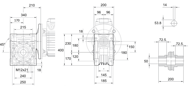 Редуктор NMRW 150